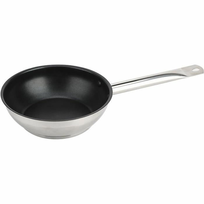 Baumalu Lot de 3 poêles Gastronomie en acier inoxydable (20, 24 et 28 cm) Baumalu Lot de 3 poêles Gastronomie en acier inoxydable (20, 24 et 28 cm)