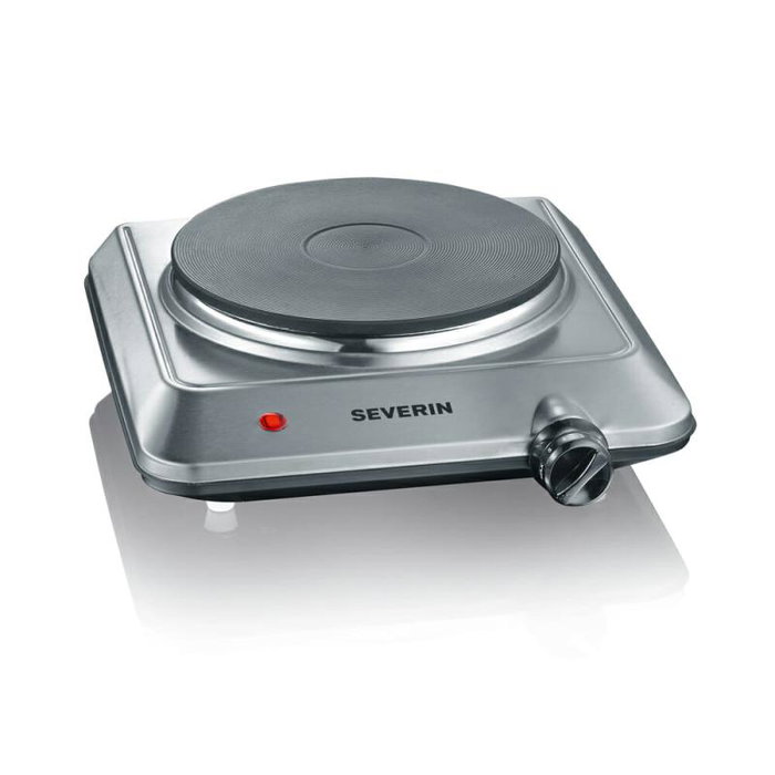 Severin KP1092 Plaque de cuisson portable 1500W en acier inoxydable gris Severin KP1092 Plaque de cuisson portable 1500W en acier inoxydable gris
