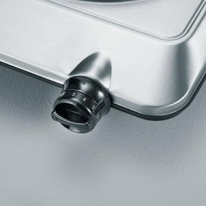Severin KP1092 Plaque de cuisson portable 1500W en acier inoxydable gris Severin KP1092 Plaque de cuisson portable 1500W en acier inoxydable gris