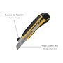 WOLFPACK LINEA PROFESIONAL Cutter Professionnel 18mm avec 8 Lames Acier SK5