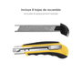 WOLFPACK LINEA PROFESIONAL Cutter Professionnel 18mm avec 8 Lames Acier SK5