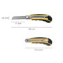 WOLFPACK LINEA PROFESIONAL Cutter Professionnel 18mm avec 8 Lames Acier SK5