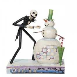 Enesco Figurine Disney L'Étrange Noël de Monsieur Jack - Jack et le bonhomme de neige