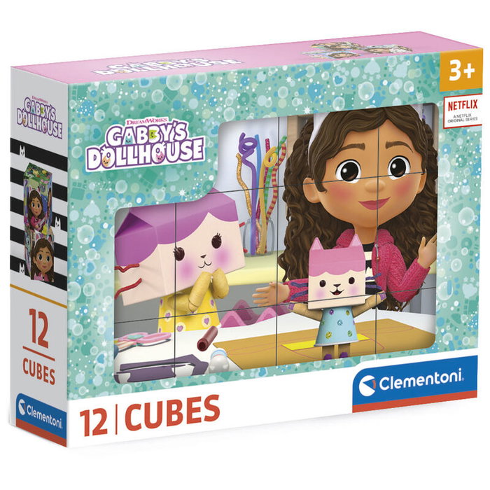 Clementoni Puzzle Gabby's Dollhouse 12 cubes Clementoni Puzzle Gabby's Dollhouse 12 cubes