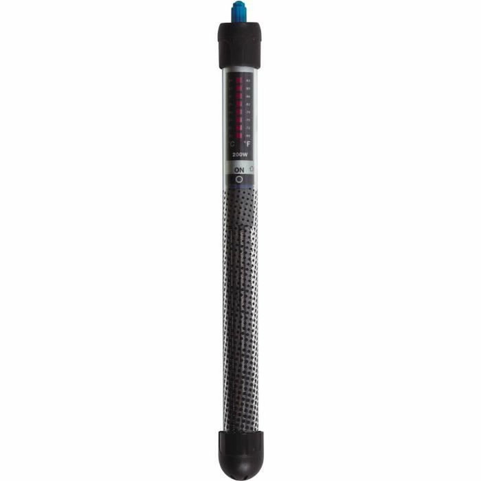 Zolux Chauffage pour aquarium 200W - Noir - 100 à 200L Zolux Chauffage pour aquarium 200W - Noir - 100 à 200L