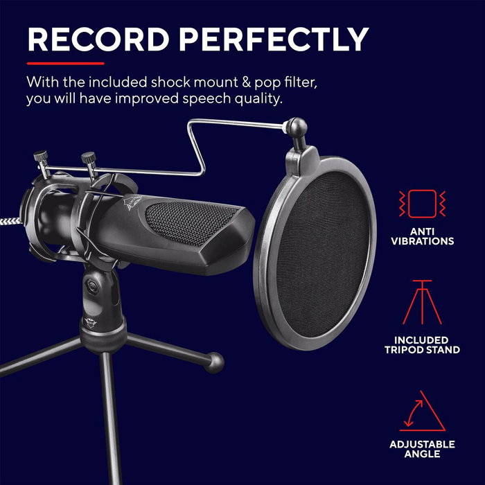 Microphone Trust GXT 232 Mantis Noir