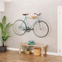 Rei 2-8062.90 Support mural fixe pour vélo en hêtre laqué mat 10x20x36 cm, charge max 25 kg
