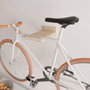 Rei 2-8062.90 Support mural fixe pour vélo en hêtre laqué mat 10x20x36 cm, charge max 25 kg
