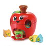V-Tech Encajables Figuras Manzanita Comeformas 80-564622 - Jeu d'encastrement avec formes et nourriture, 10 pièces en plastique recyclé, pour enfants dès 12 mois