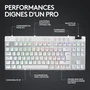 Logitech G Pro X TKL Lightspeed - Clavier Gaming Sans Fil Mécanique AZERTY - Switchs GX Brown Tactiles - Rétroéclairé Blanc