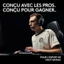 Logitech G Pro X TKL Lightspeed - Clavier Gaming Sans Fil Mécanique AZERTY - Switchs GX Brown Tactiles - Rétroéclairé Blanc