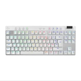 Logitech G Pro X TKL Lightspeed - Clavier Gaming Sans Fil Mécanique AZERTY - Switchs GX Brown Tactiles - Rétroéclairé Blanc