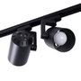 Lot de 2 Projecteurs sur Rail Monophasé E27 PAR30/A65 - Noir