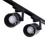 Lot de 2 Projecteurs sur Rail Monophasé E27 PAR30/A65 - Noir