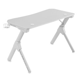 Mars Gaming Table de Bureau Gaming MGD Carbon Fiber, 110 x 60 x 75cm, Structure Acier, Support Casque et Bouteille, Gestion Câbles