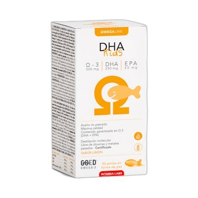 INTERSA DHA KIDS perles mâchables en forme de poisson goût citron