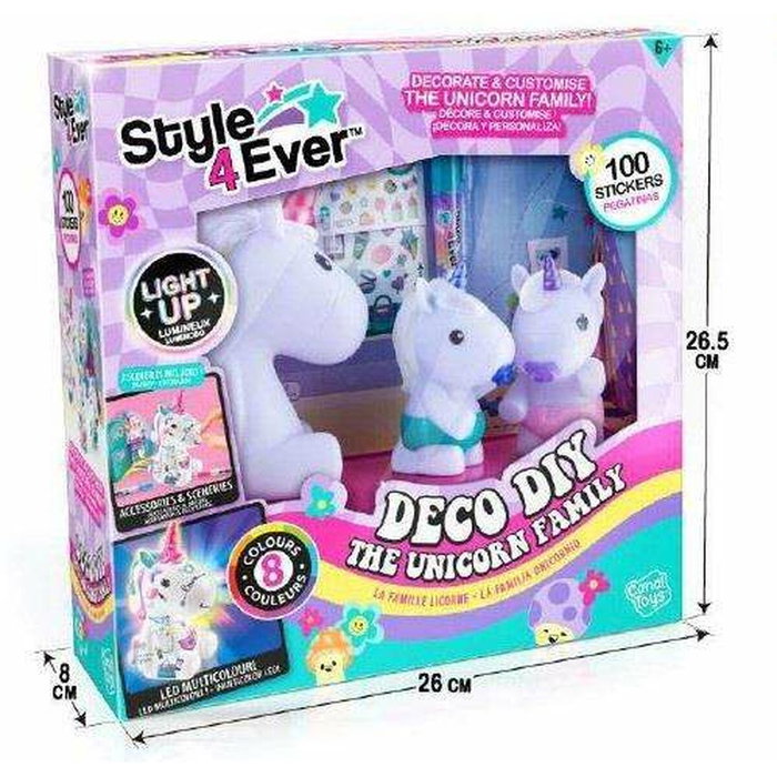 Canal Toys La Famille Licorne - Maman lumineuse et deux bébés à décorer