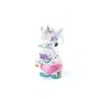 Canal Toys La Famille Licorne - Figurines de décoration pour enfants, Maman licorne lumineuse et 2 bébés à personnaliser, kit créatif OFG 287