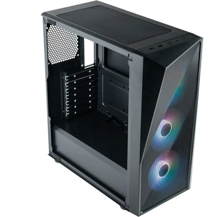 Cooler Master CMP 520 Boîtier PC ATX - Façade mesh asymétrique, panneau verre trempé, 3 ventilateurs ARGB 120 mm inclus, support radiateur 280 mm, GPU max 350 mm Cooler Master CMP 520 Boîtier PC ATX - Façade mesh asymétrique, panneau verre trempé, 3 ventilateurs ARGB 120 mm inclus, support radiateur 280 mm, GPU max 350 mm