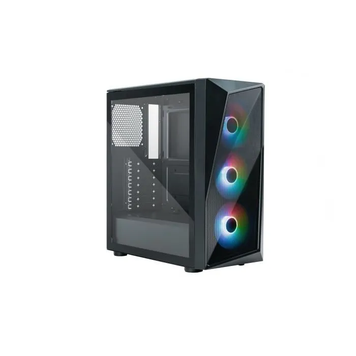 Cooler Master CMP 520 Boîtier PC ATX - Façade mesh asymétrique, panneau verre trempé, 3 ventilateurs ARGB 120 mm inclus, support radiateur 280 mm, GPU max 350 mm Cooler Master CMP 520 Boîtier PC ATX - Façade mesh asymétrique, panneau verre trempé, 3 ventilateurs ARGB 120 mm inclus, support radiateur 280 mm, GPU max 350 mm