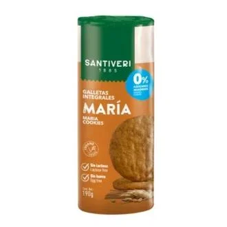 Santiveri Galettes Maria Sans Sucre Au Blé Complet Intégrales 190 g Santiveri Galettes Maria Sans Sucre Au Blé Complet Intégrales 190 g