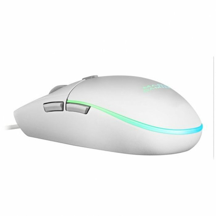 clavier et souris Mars Gaming MCPRGB3WES Espagnol Qwerty Blanc