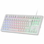 clavier et souris Mars Gaming MCPRGB3WES Espagnol Qwerty Blanc
