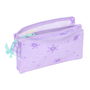 Trousse Fourre-Tout Triple Frozen Spirit Lila 22 x 12 x 3 cm