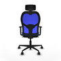 Chaise de Bureau avec Appui-tête Piqueras y Crespo 1D036N2 Bleu