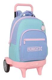 Safta Mellow - Sac à dos grand à roulettes compact évolutif Munich, dimensions 33 x 45 x 22 cm