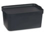 KIPIT Boîte en plastique avec couvercle 7,5 L Anthracite