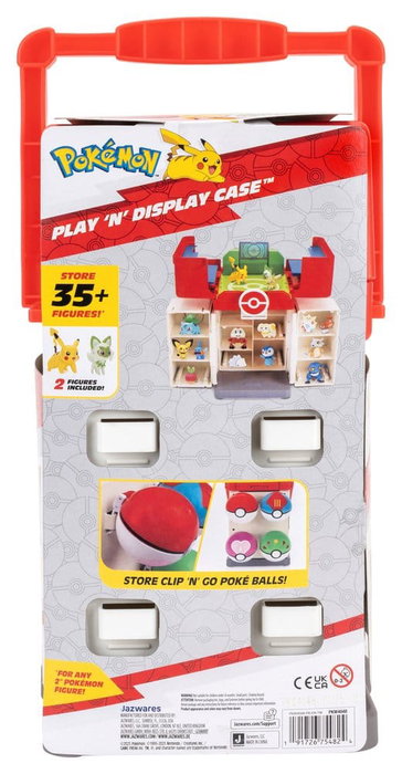 Jazwares Pokémon mallette de Jeu et de Présentation avec Poussacha et Pikachu Jazwares Pokémon mallette de Jeu et de Présentation avec Poussacha et Pikachu