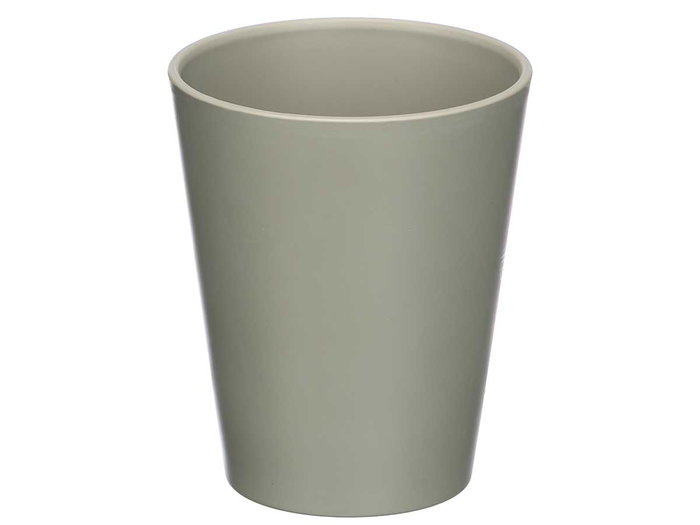 Leknes Verre Conique Gris 200 ml 7,8 x 9 cm Plastique PP (Set de 24)
