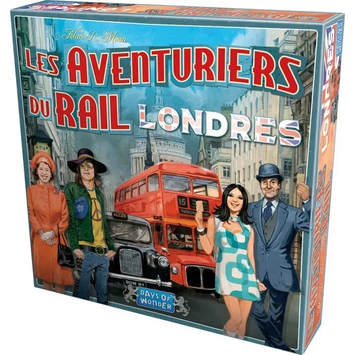 Days of Wonder Les Aventuriers du Rail : Londres - Jeu de société familial, 2 à 4 joueurs, à partir de 8 ans, version rapide et compacte