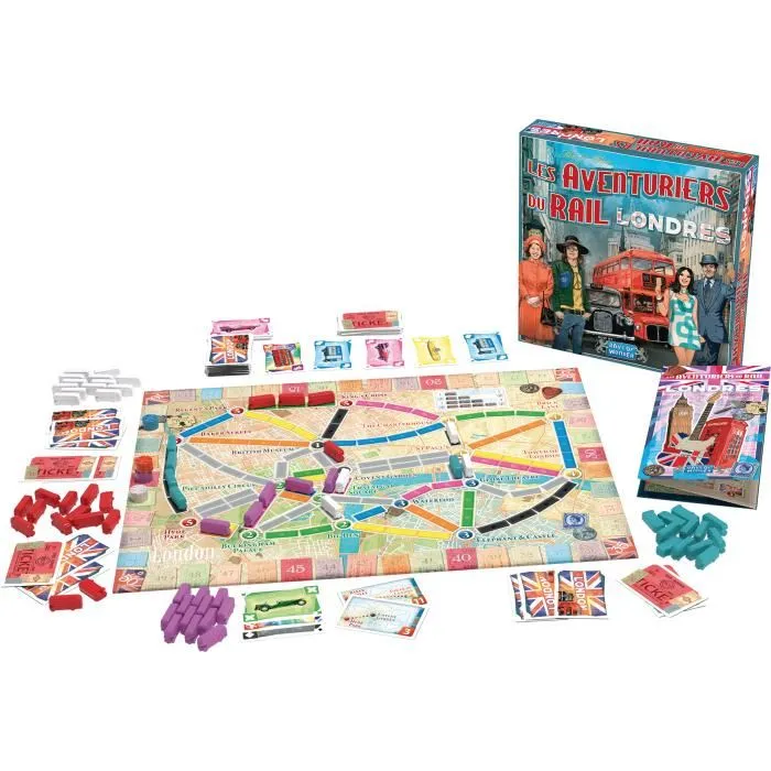Days of Wonder Les Aventuriers du Rail : Londres - Jeu de société familial, 2 à 4 joueurs, à partir de 8 ans, version rapide et compacte