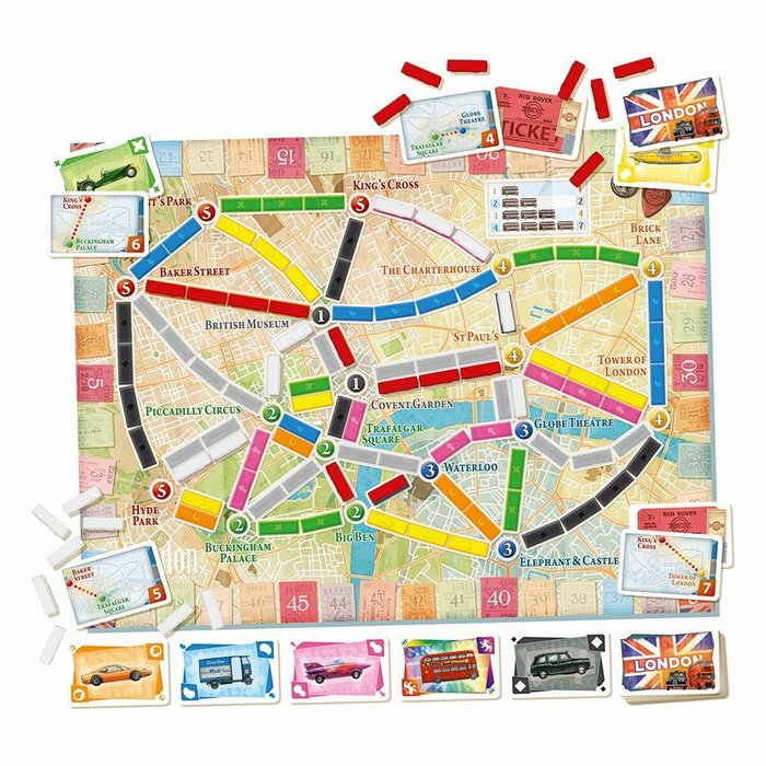 Asmodee Les Aventuriers du Rail : Londres, Jeu de société