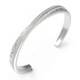 Guess JUBB04584JWRHS Bracelet Gris en Acier Inoxydable