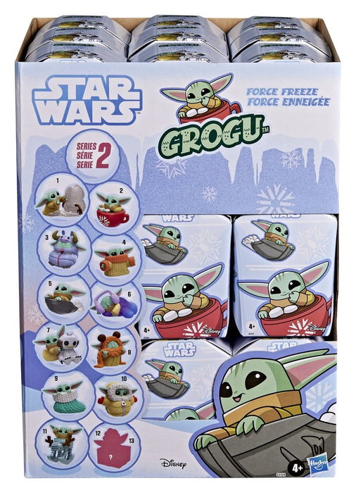 Hasbro Star Wars Grogu Force Freeze Series 2 - Présentoir de 24 mini-figurines Blind Box Hasbro Star Wars Grogu Force Freeze Series 2 - Présentoir de 24 mini-figurines Blind Box