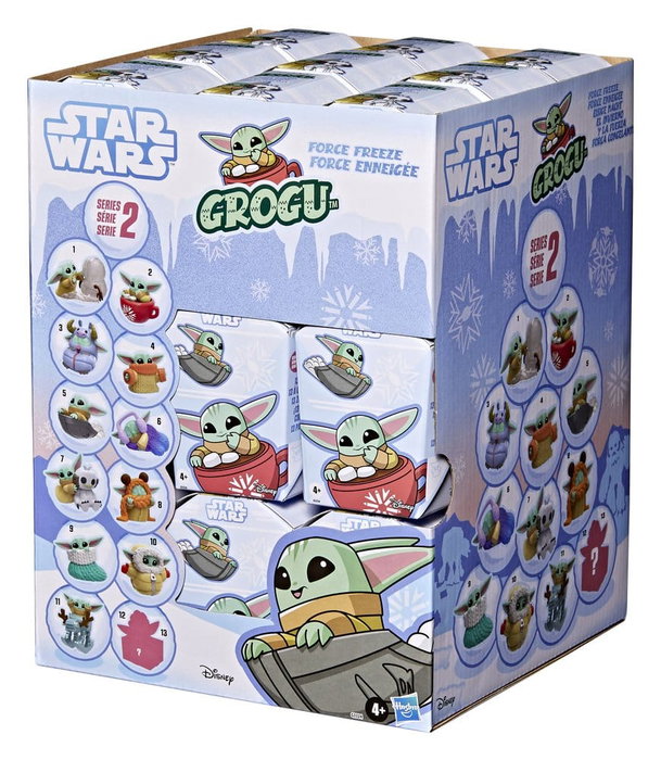 Hasbro Star Wars Grogu Force Freeze Series 2 - Présentoir de 24 mini-figurines Blind Box Hasbro Star Wars Grogu Force Freeze Series 2 - Présentoir de 24 mini-figurines Blind Box