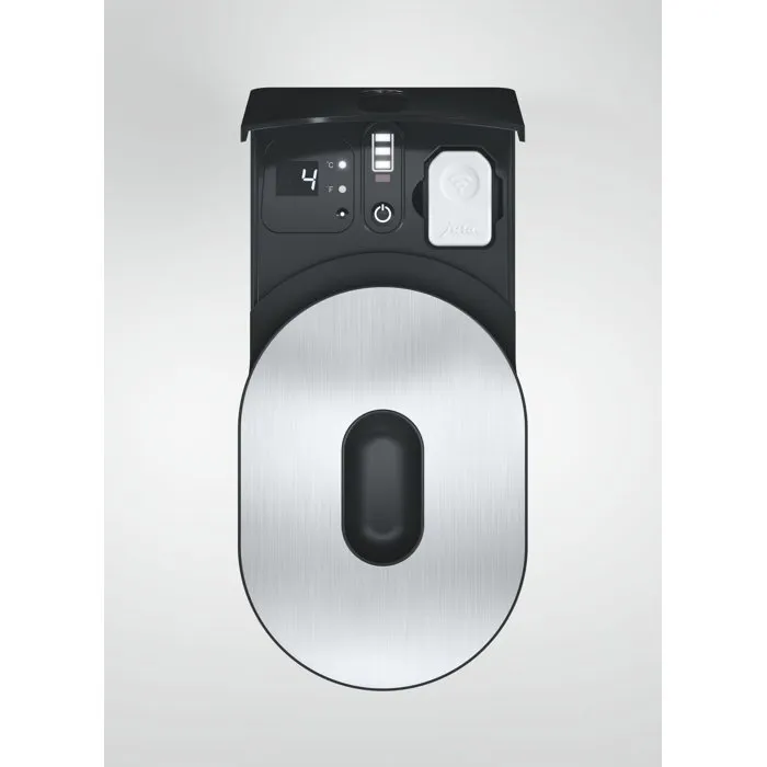 Jura Cool Control - Frigo à lait électrique 0,6 L pour mousse parfaite - Maintien à 4 °C - Noir avec indicateur de niveau