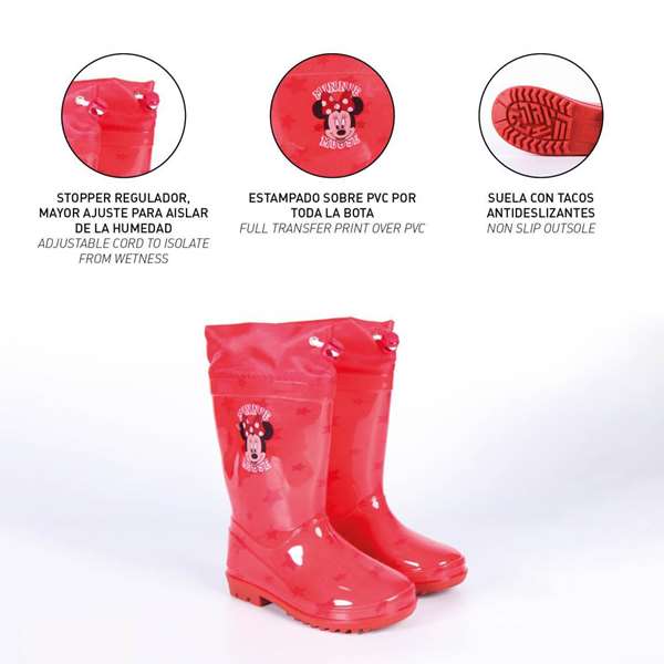 Cerdá Bottes de pluie Minnie Rouge Taille 31
