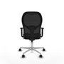 Piqueras y Crespo Chaise de Bureau 1D086N0 Noir et Brun foncé