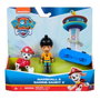 SPIN MASTER PAW PATROL Figurine Hero Pup Core Marshall et Danny avec Skateboard