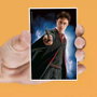 SD TOYS - Set de 4 aimants lenticulaires Harry Potter assortis - Dimensions : 15 x 28.5 cm