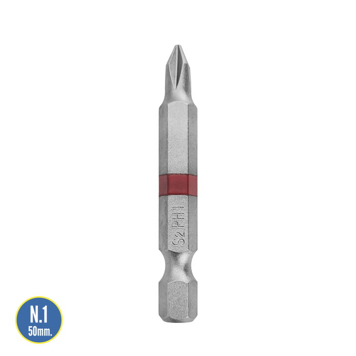 WOLFPACK LINEA PROFESIONAL Lot de 2 embouts de vissage Phillips N.1 WOLFPACK LINEA PROFESIONAL Lot de 2 embouts de vissage Phillips N.1