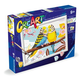 Ravensburger Puzzle Peinture par Numéros Creart Serie D Classic 'Los Inseparables' 23975 - Jeu Créatif Recommandé +9 Ans