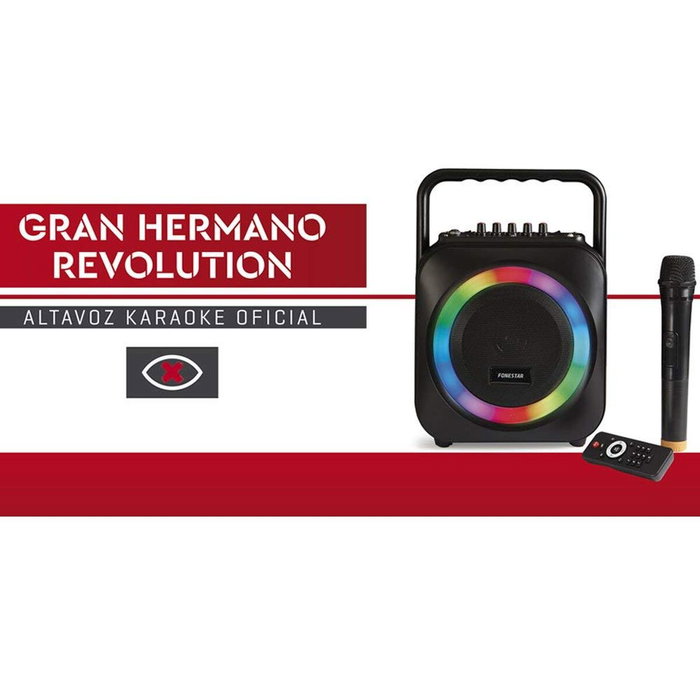 Haut-parleurs de PC FONESTAR BOX-35LED Noir Ambre