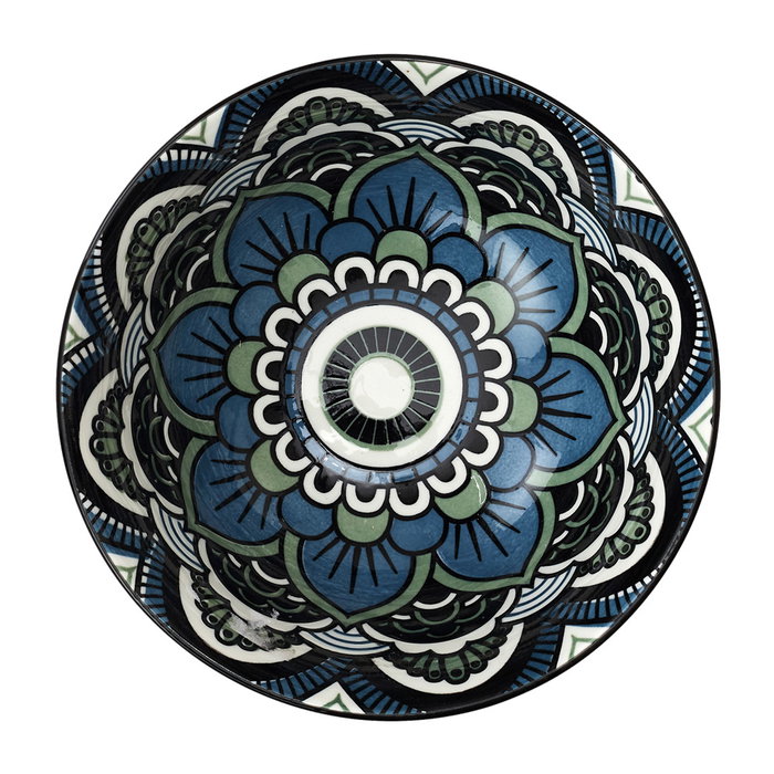 Home Deco Factory Bol Mandala Bleu Mirage 570 ml