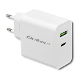 QOLTEC Chargeur USB 45W blanc