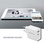 QOLTEC Chargeur USB 45W blanc